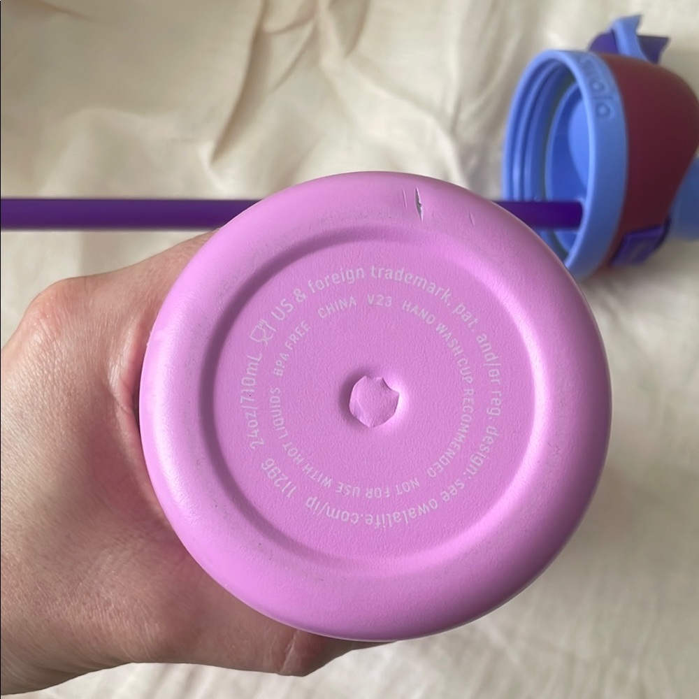 Owala Water Bottle -  24oz Pink Purple and Blue - Picture 2 of 11